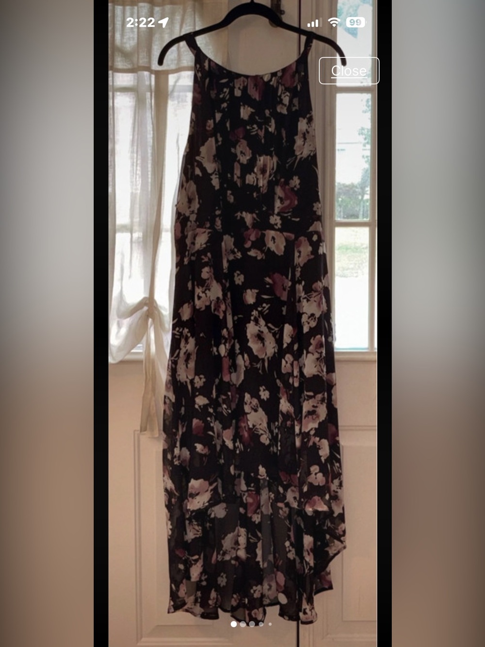 Torrid Plus Size Floral Print Chiffon Hi-Lo Dress Size 22